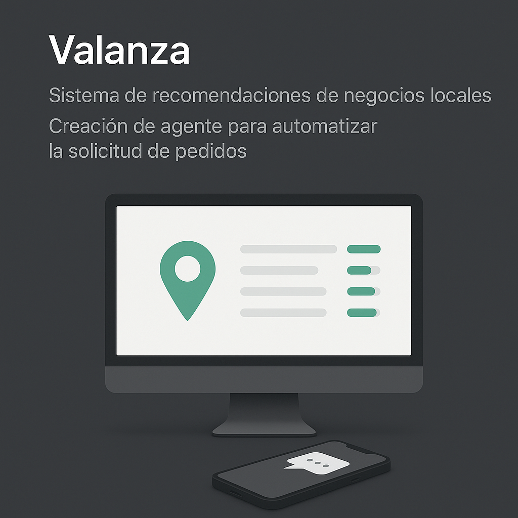 Valanza - Recomendaciones locales IA